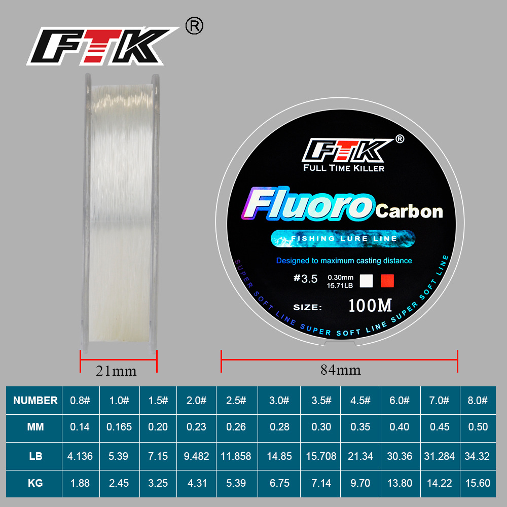 100M Fluorocarbon Coating Fish – Fluorocarbon Line recenzja i cena